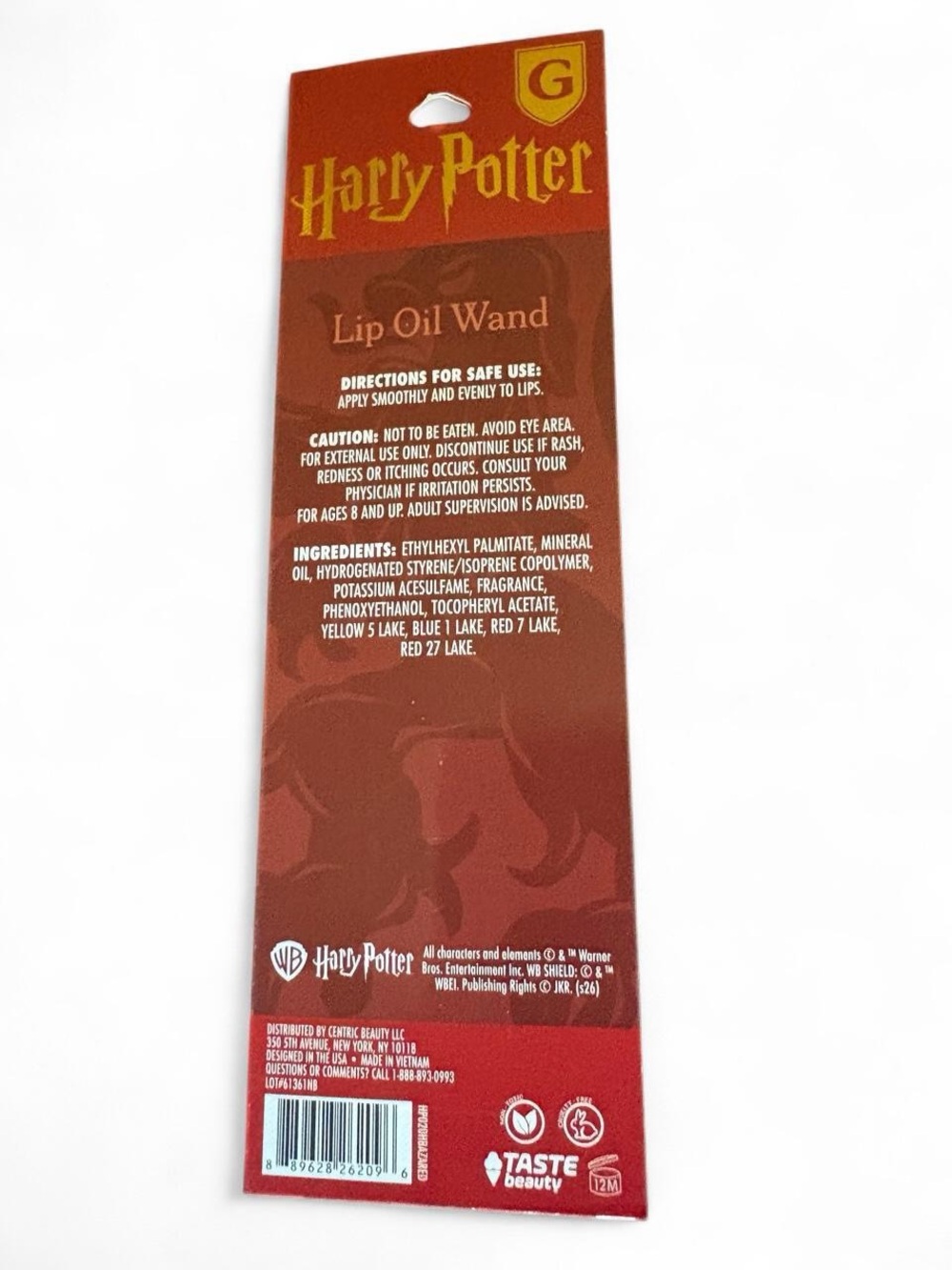 ✨ BRAND NEW Harry Potter Gryffindor Lip Oil Wand - Pomegranate Scented - Picture 2 of 5